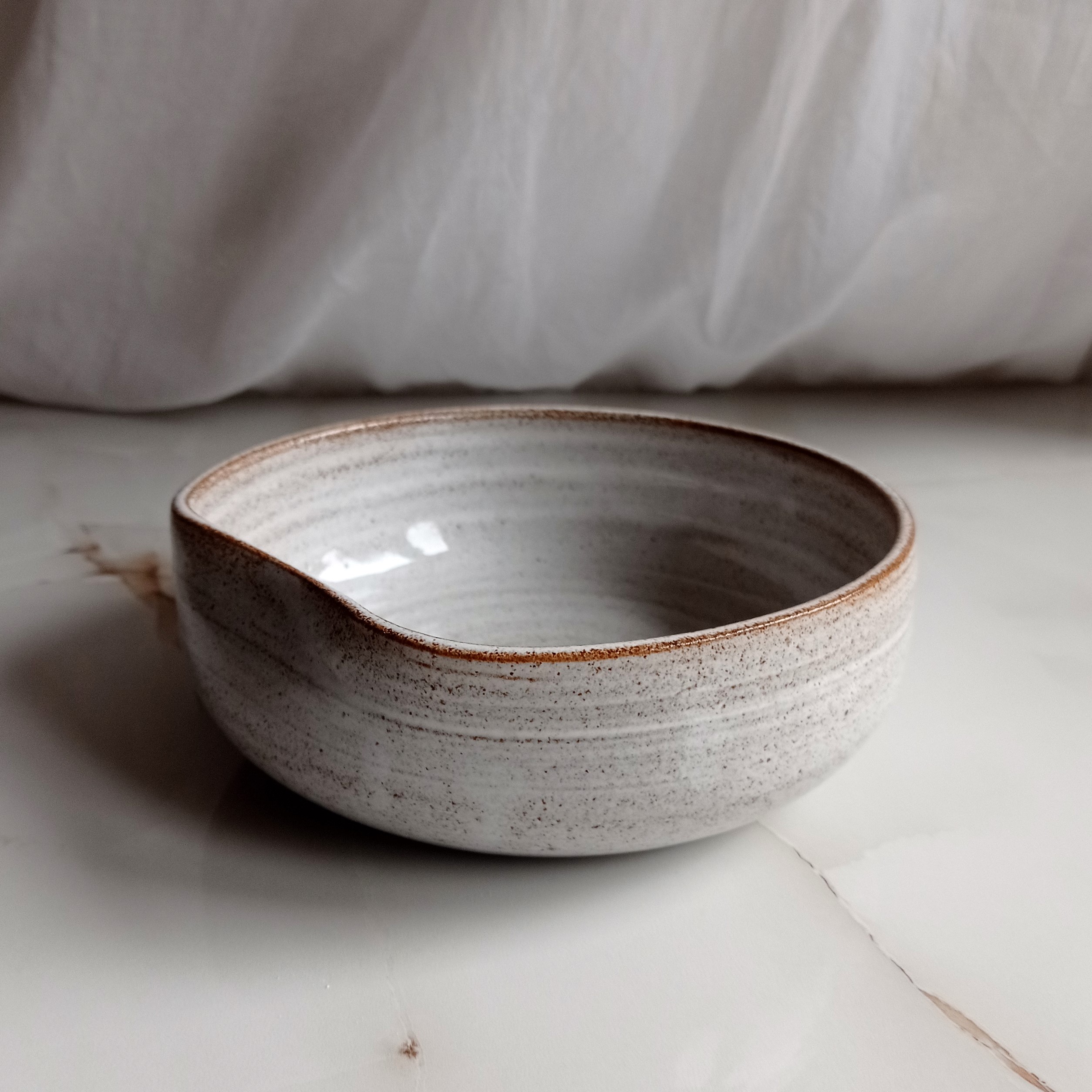 PRE-ORDER miseczka z zagięciem na rękę, stracciatella - obrazek 2