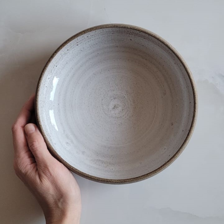 PRE-ORDER miska zagięta do środka, kokos - obrazek 7