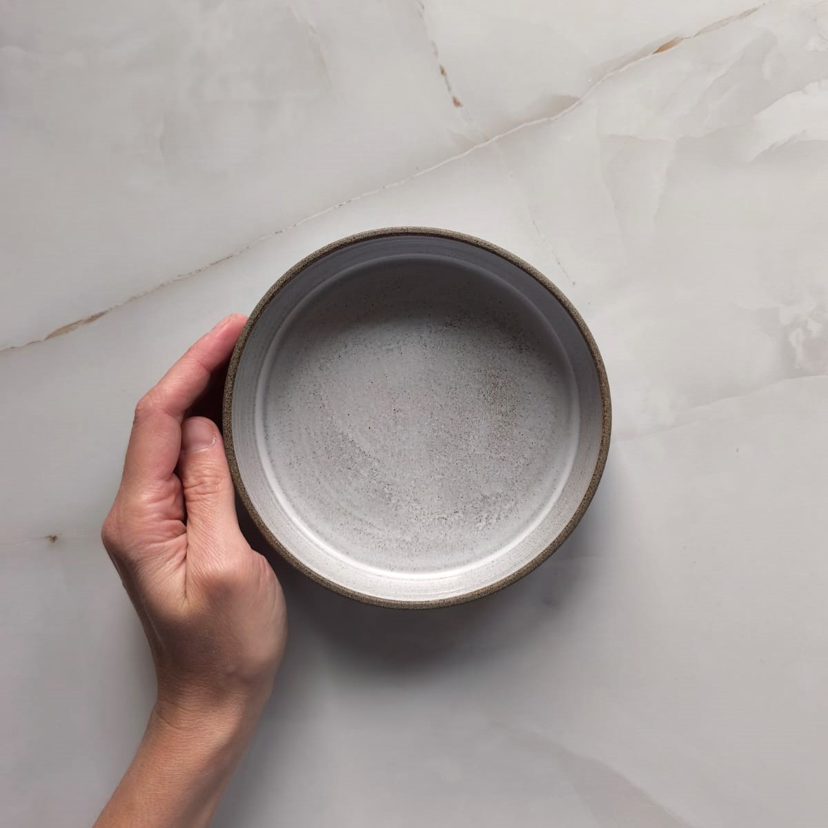 wysoki talerz 15 cm, kokos - obrazek 3